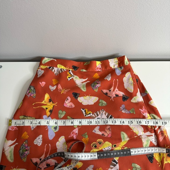 Hutch Butterfly Printed Midi Skirt Colorful Size 2 - Picture 10 of 12